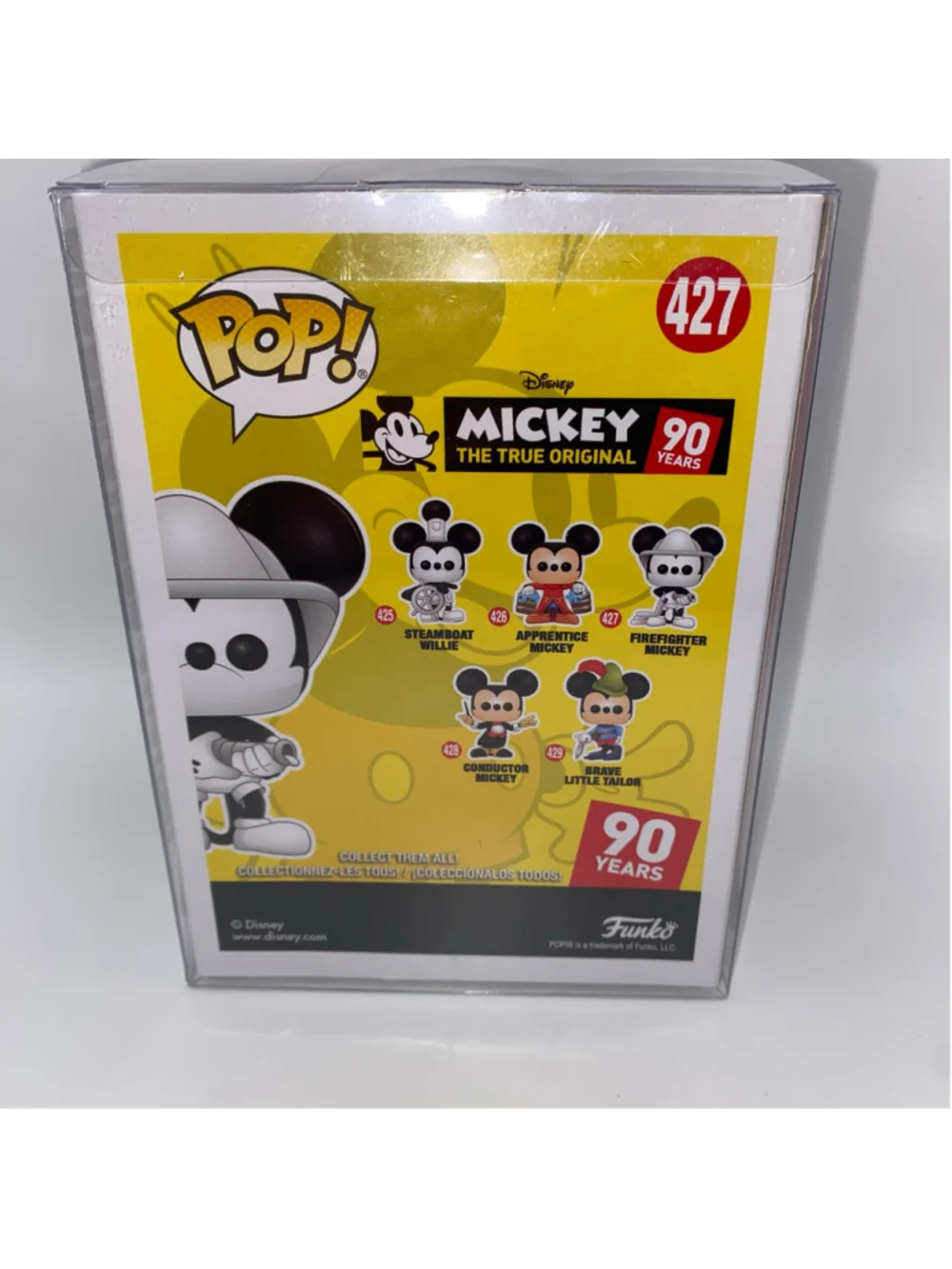 Funko Pop! Disney Mickey Mouse Firefighter Figure 427 Black and White